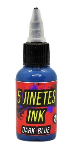 Tinta Tattoo 5 Jinetes Ink 1oz. Dark Blue 0