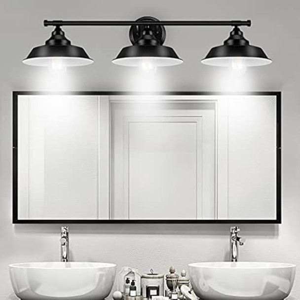3 Luces, Accesorios De Iluminación De Tocador De Baño De Gra 0