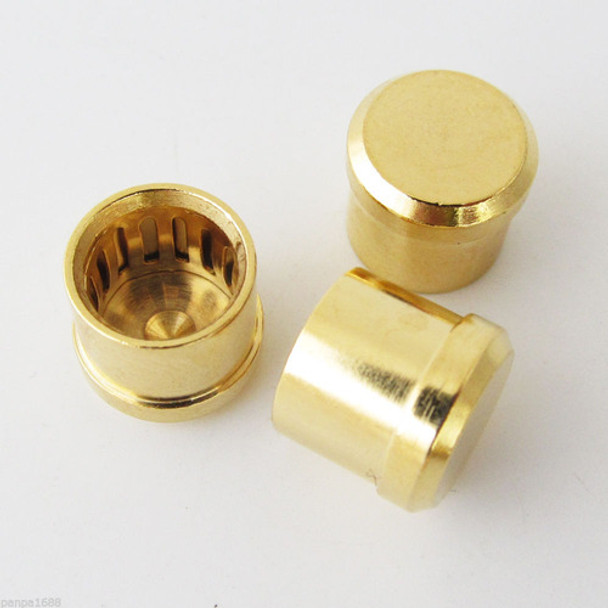 4pcs Alta Qlity Ruido Tapón Dorado Cobre Tapón Para Rca Jack 0