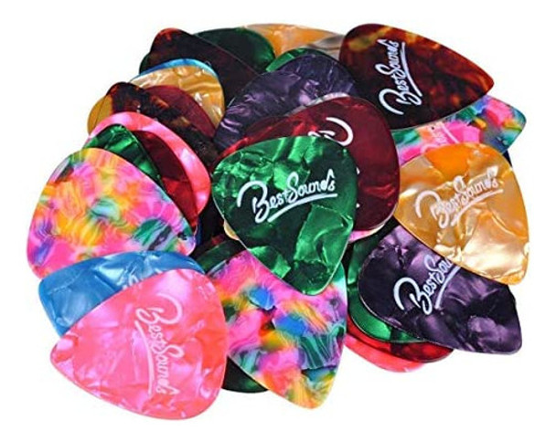 48 Púas Para Guitarra, Heavy] Paquete Variado De Púas Para O 0