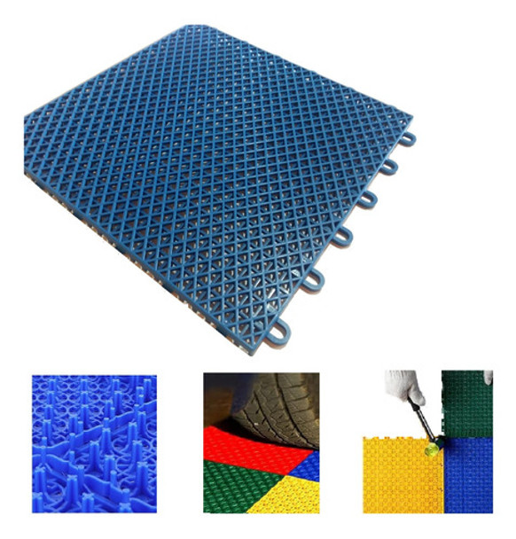 Estrado Piso Plástico Kit 09pç Banheiro, Saunas E Vestiários 0