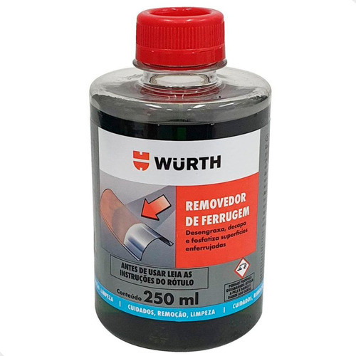 Limpador De Ferrugem E Desengraxante De 250ml Wurth 0