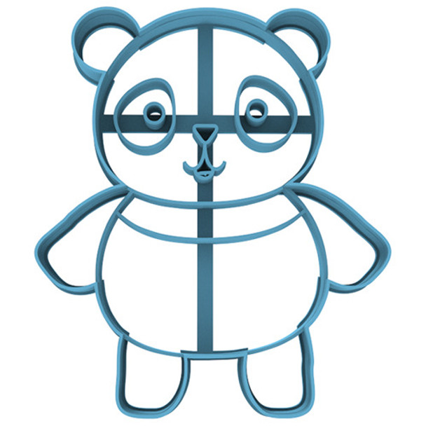 555 Panda Parado Oso Cortante Para Galletas 0