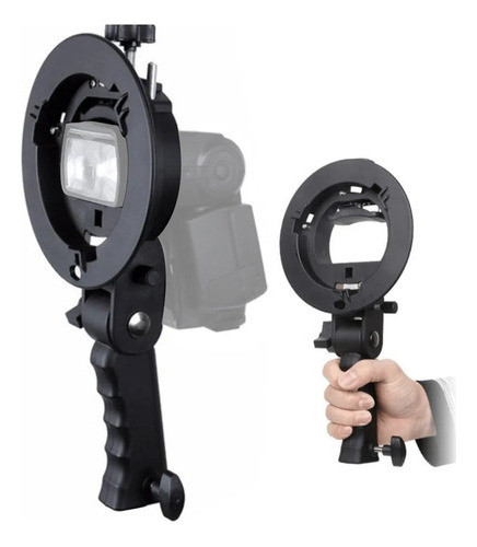 Suporte Flash Bowens De Mão Tripé Sombrinha Snoot S-type 0