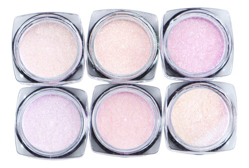 6un Glitter Flocado Variados Encapsulamento Decoração Unhas 0