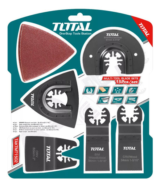 Kit 15 Piezas Para Sierra Multifunción Taktmt1502 Lachispa 0