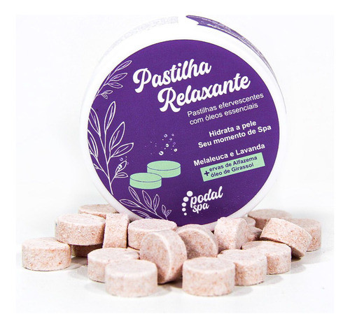 Podal Spa Pastilha Relaxante 30 Pastilhas+alfazema- Spa Pés 0