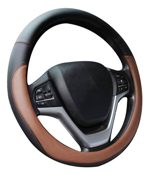 Fundas Para Volante  De Auto De Piel De Microfibra (marron) 0