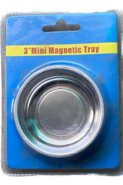 Bandeja Magnetica Redonda Desarme Tornillo Base Goma 76 Mm 0