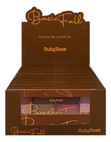 12 Paleta De Sombras Basic Fall Hbf527 Ruby Rose Atacado Sj 0