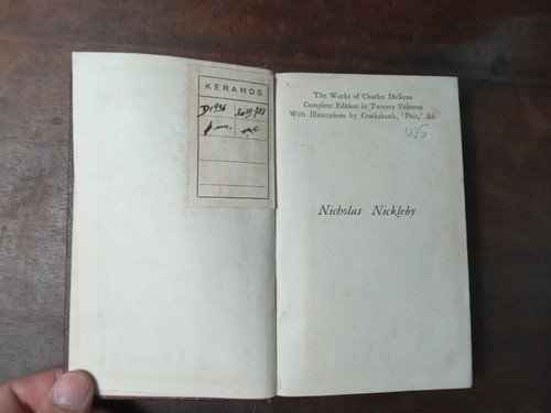 Libro Nicholas Nickleby      Dickens 0