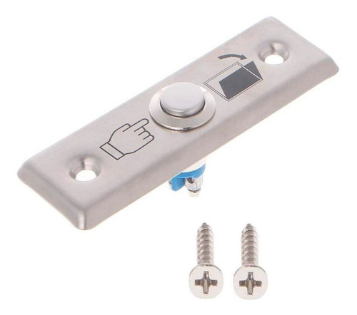 Pulsador De Salida Metálico Control De Acceso Botón Pequeño 0