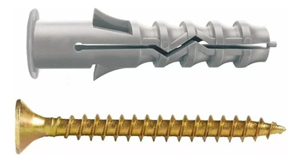 Tarugo Taco Cpsa N° 6 Con Tope + Tornillo Fix X 200 U 0