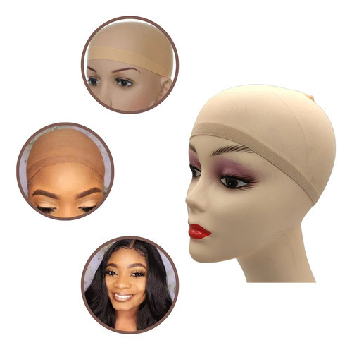 Touca Wig Cap Bege Para Colocar Por Baixo Da Peruca 2 Un 0