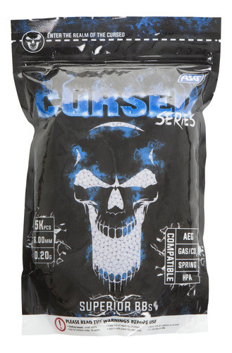 Bolsa De Bbs 0.20g 5000uds Cursed Municion 6mm Airsoft Asg 0