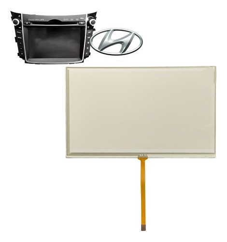 Touch Screen 7 Pol Hyundai I30 Tela Toque Central Multimídia 0