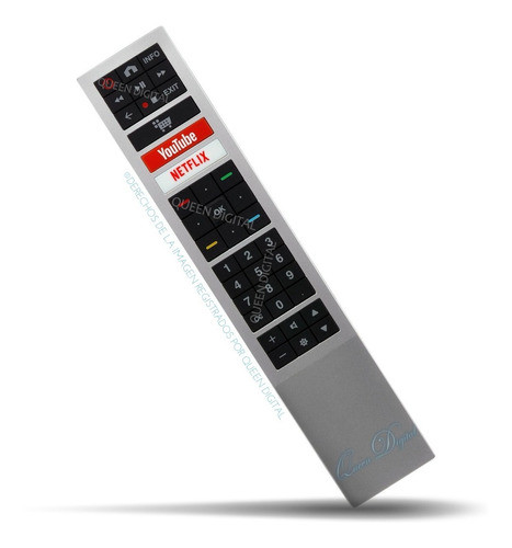 Control Remoto Para Aoc Smart 4k Netflix You Tube Plateado 0