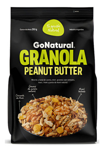 Granola Peanut Butter - Gonatural 290g 0