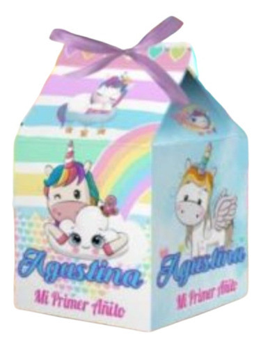 10 Cajitas Golosineras De Unicornio 0