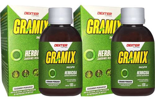 2 Gramix Herbicida Seletivo Gramado Ervas Daninhas 100ml 0