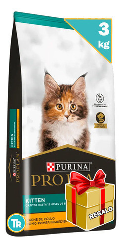 Comida Pro Plan Gatitos 3kg C/regalo + Envío S/cargo 0
