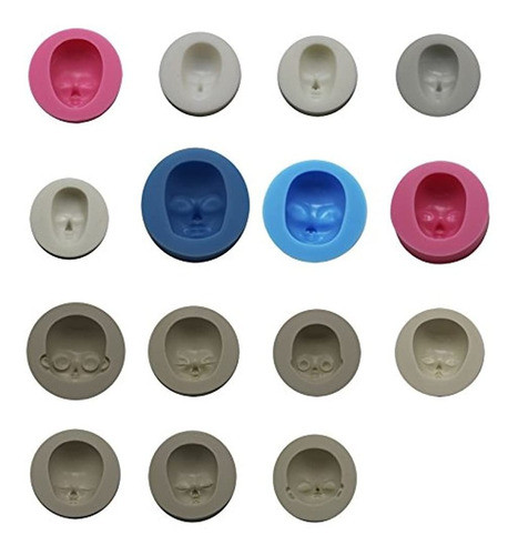 Funshowcase 3d Cara Humana Molde De Silicona Para Sugarcraft 0
