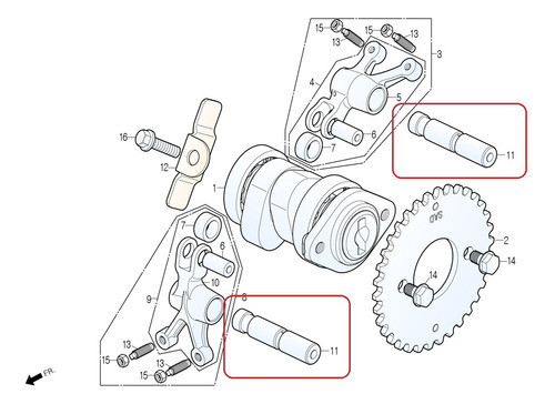 Ejes De Balancines Daelim Steezer 125 - Rvm 0