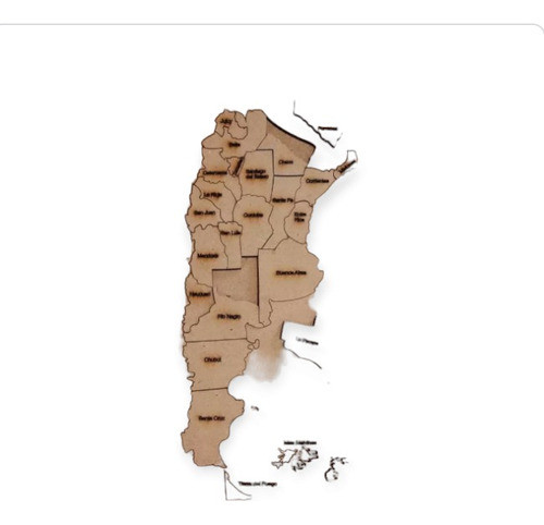 Rompecabeza Mapa Argentina Fibrofácil 0