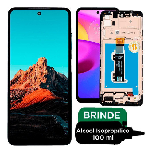 Tela Moto E40 C/aro Display Compatível Com Motorola Nacional 0