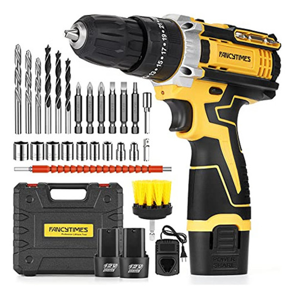 Conjunto De Taladro De Alimentación De 12v Sin Cable C... 0