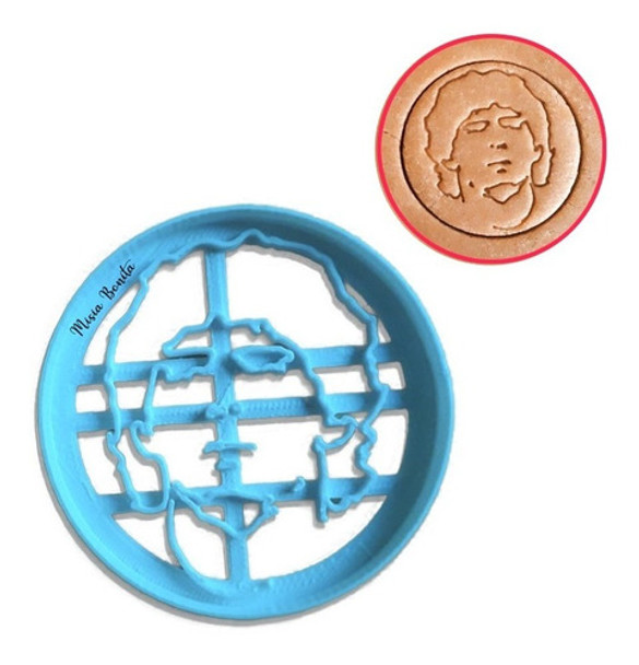 Maradona Cortante Galleta Fondant - Diez D10s Diego Futbol 0