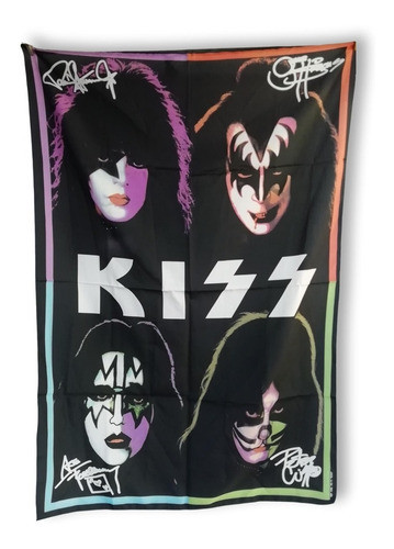 Posters Banderas En Tela Modelo Kiss 0