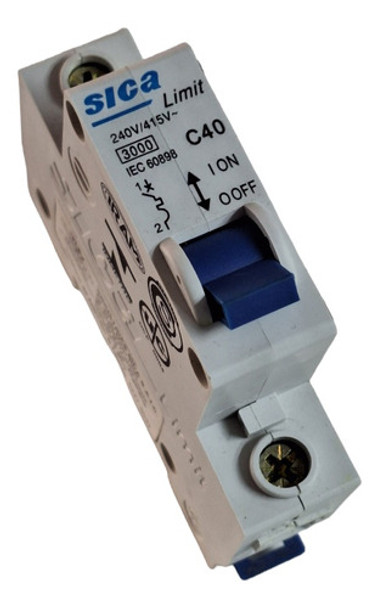 Llave Termica Unipolar Sica 1 X 40 Amp Limit 3 Kva 0 Llave Termica Unipolar Sica 1 X 40 Amp Limit 3 Kva 0