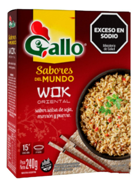 Arroz Gallo Sabores Del Mundo Work Oriental De 240g Pack 3u 0