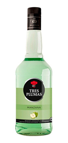 Licor Manzana Tres Plumas 0