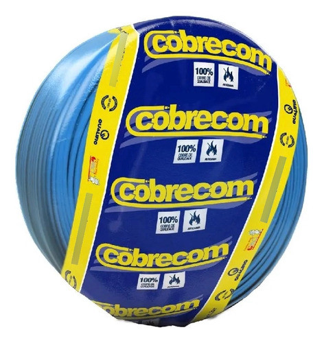 Cabo Flexível 4mm 750v Rolo Com 100 Metros Cobrecom - Azul 0