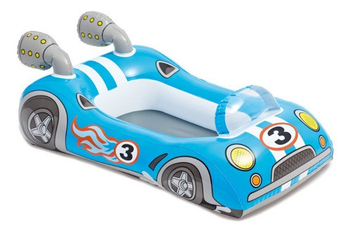 Flotador Salvavidas Inflable Infantil Intex Auto  107x69 Cm 0