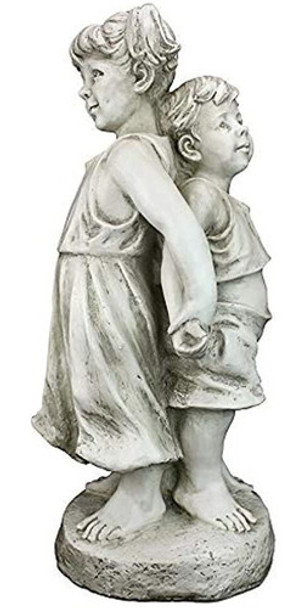 Design Toscano Sh380181 Atrás Estatua Para Niños De Jardín D 0