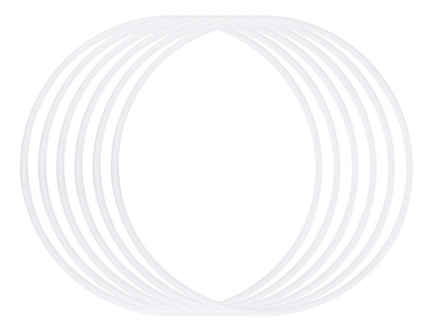 Aros Plasticos Blancos Atrapasueños Manualidades 20cm X8uds 0