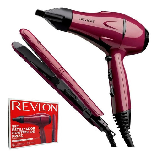 Kit Revlon Secador + Planchita Profesional Essentials Pelo 0