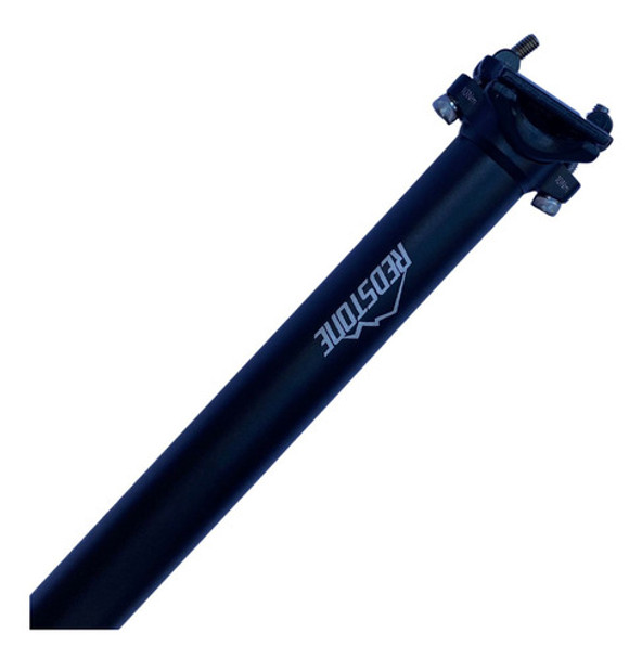Canote Selim Alumínio Bike 30.4x400mm Redstone Preto Prata 0