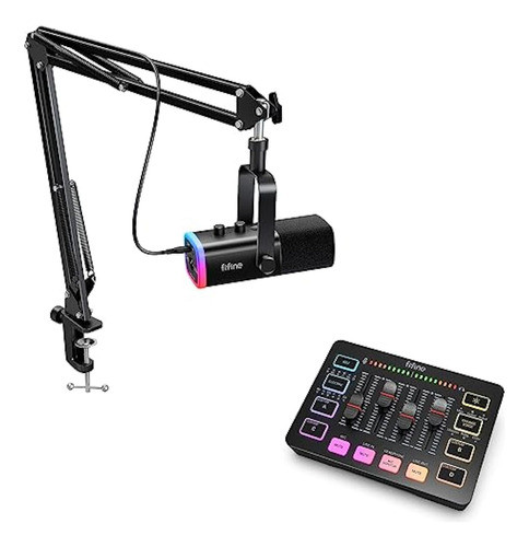 Fifine Juego De Micrófono Para Juegos Xlr/usb Y 0