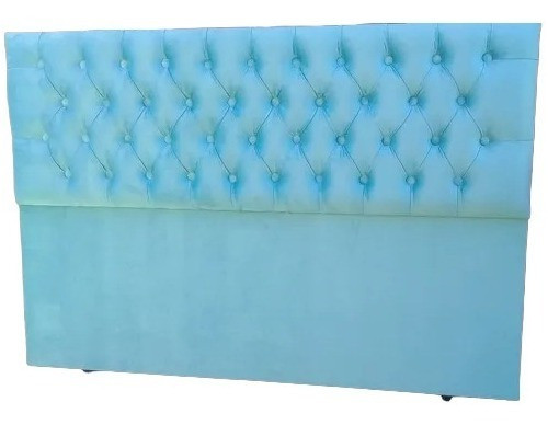 Respaldo Capitoné D/pie King En Pana Anti Manchas. 0