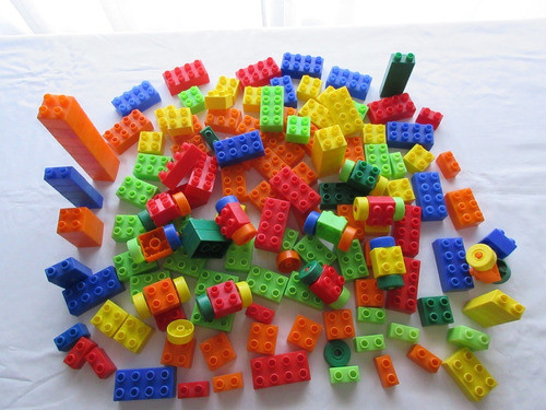 Bloques Grandes Surtidos Para Armar, 140 Piezas, Impecables! 0