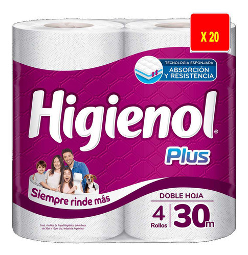 Higienol Doble Hoja X2 Bolsones 0