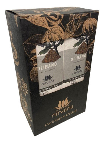 Incenso Nirvana Natural Olíbano 12 Caixas Com 9 Varetas 0