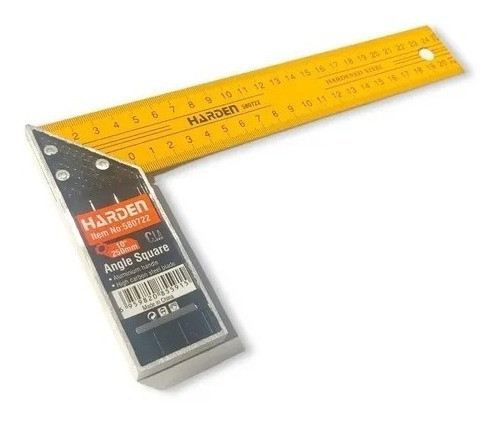 Escuadra Carpintero 16´´ 400mm Métrica Harden Profesional 0