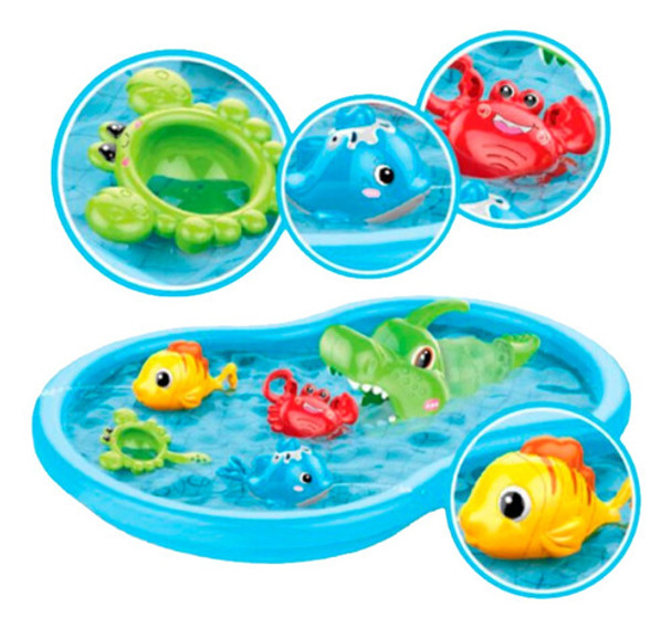 Juguetes De Baño Bebes, Set De 5 Muñecos Acuáticos 0