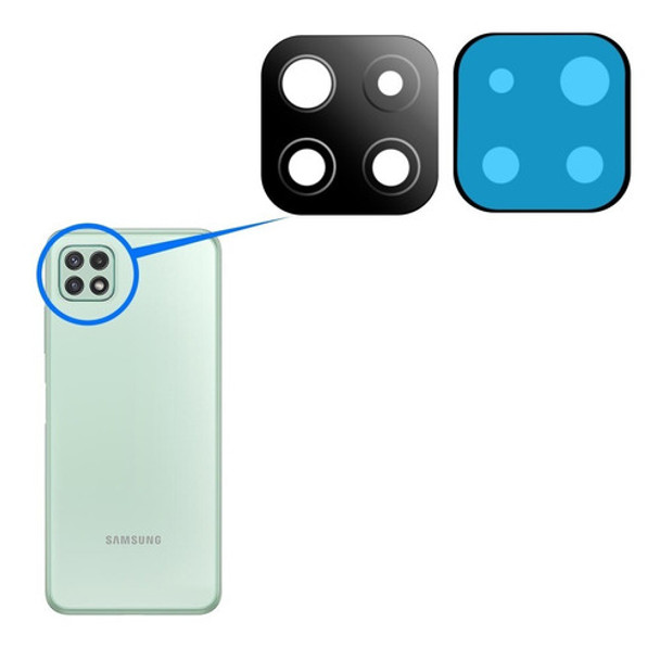 Repuesto Vidrio Cubre Camara Lent Para Samsung Galaxy A22 5g 0