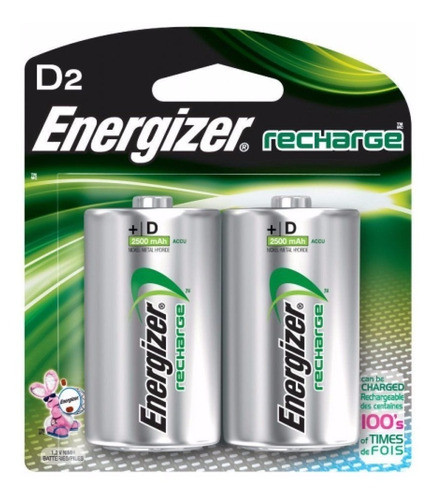 Pilas Grandes Recargables Energizer D 0